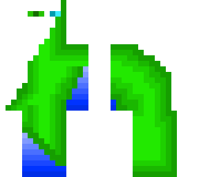 white enderman+slime+water