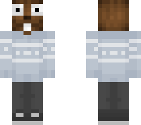 beaver with sweater