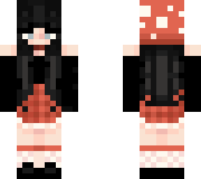 black hair mushroom skin