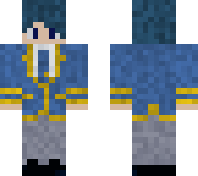 blue and gold suit