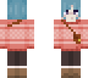 blue hair elf person