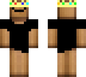 box dude w crown and black t-shirt