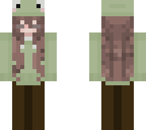 frog girl w/ dark brown hair! <3