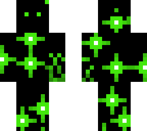 glowing green alien w/ mask