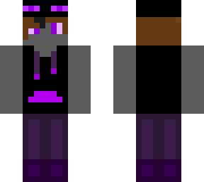 my brother as an enderman (ender boy)