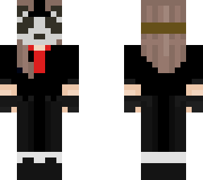 panda girl in suit
