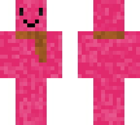 pink thing with scarf