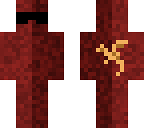 red guy with sunglasses and dragon