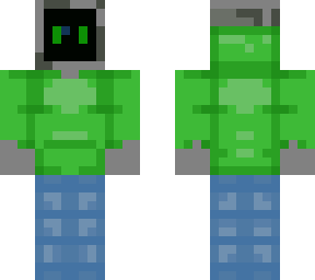 tv in green hoodie