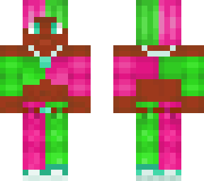 **green and pink** style