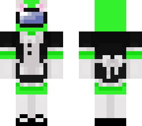 among us cat maid lime
