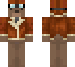 aviator bear with hat