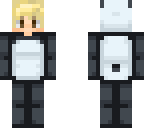 blond, white boy in panda onsie