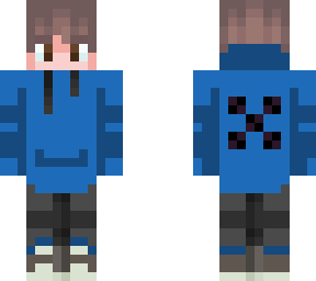 blue hoodie