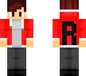 boy - red hoodie - r