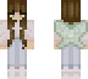 Brown hair fairy girl | Minecraft Skin