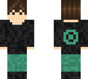 brown hair with black t-shirt