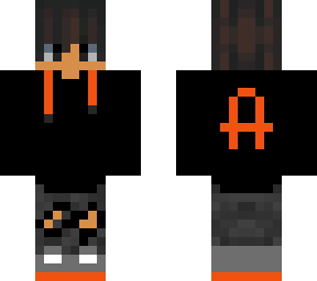 cool gamer boy in orange