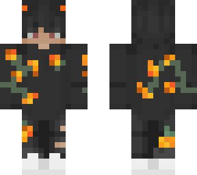 gray and orange rose boy bedwars sweat