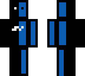 half black and half blue classic skin