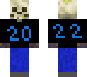 new year skeleton