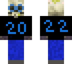 new year skeleton with glasses