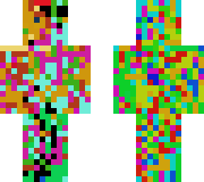 splattered in paint