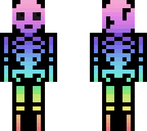 vibrant reversed rainbow skeleton part 2