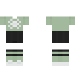 -* christmas green shirt with black skirt *-