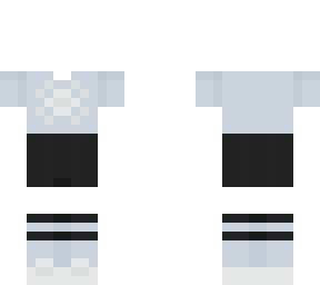 -* christmas light blue shirt with black skirt *-