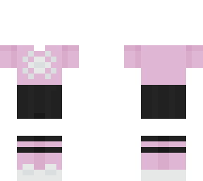 -* christmas pink shirt with black skirt *-