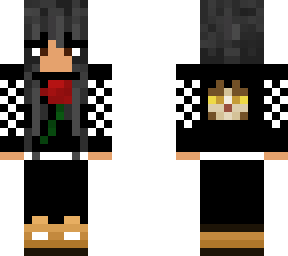 black checkered outfit