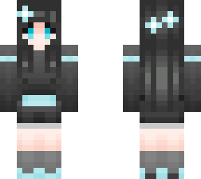 black-turquoise but with flowers :d!