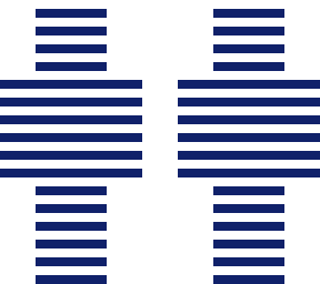 blue and white striped player