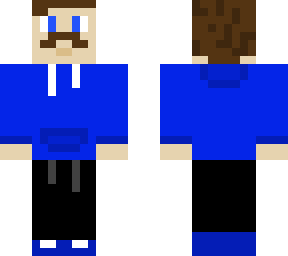 blue hoodie