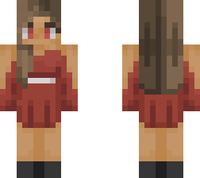 girl in red dress