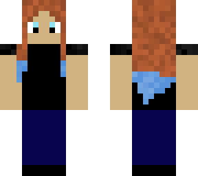 girl with hair that has blue tips