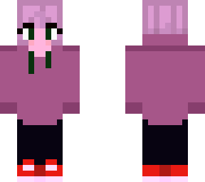 pink hoodie