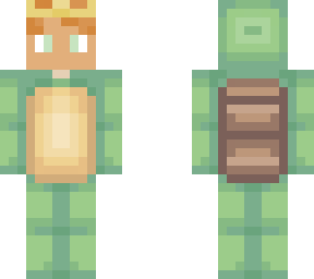 twurtle queso with crown and green eyes