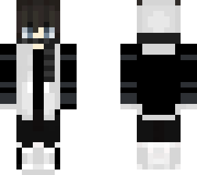 white-black coat