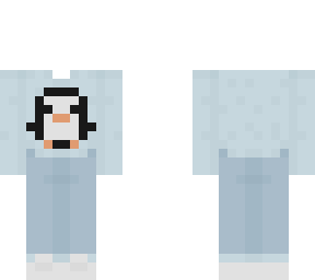 -* light blue sweater with a penguin and blue jeans *-