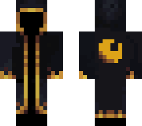 black gold ghost skin | Minecraft Skin