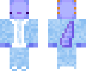 blue axolotl aqua suit