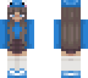 blue frog hat girl