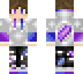 blue purple half and half