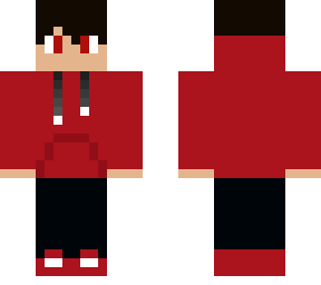 boy with red hoodie