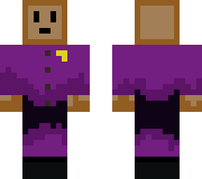 cardboard purple guy