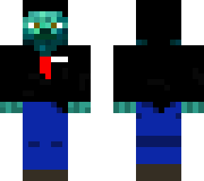 cyan steve, neat clothes