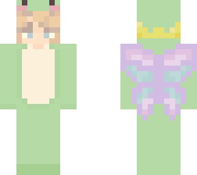 fairy blonde froggy onesie with crown