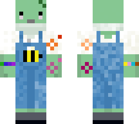 frog with bee overalls updated